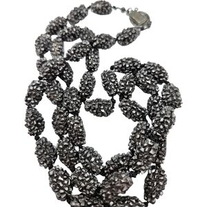 Elegant Vintage Black Beaded Necklace